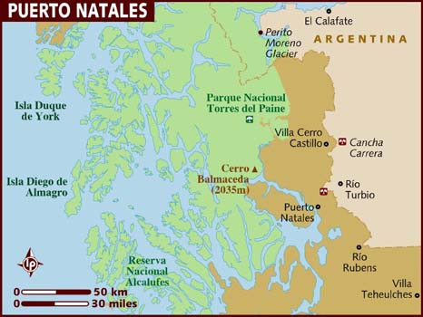 Map Puerto Natales