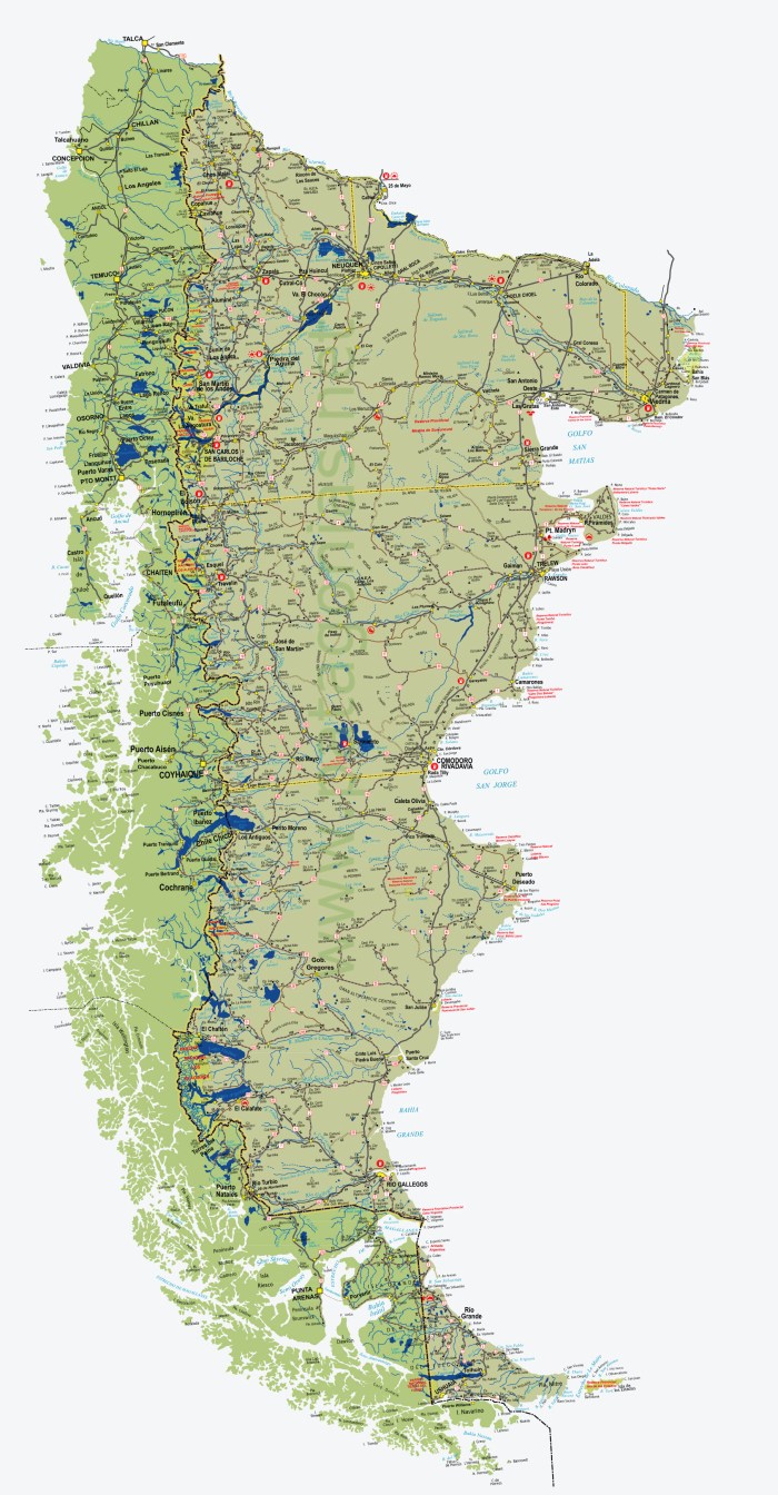 Patagonia map